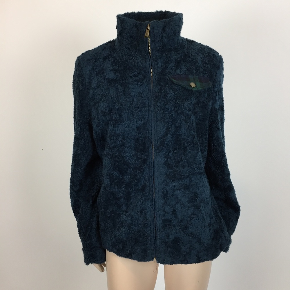 Pendleton Women's Fuzzy Bear Zip Jacket Large Coat